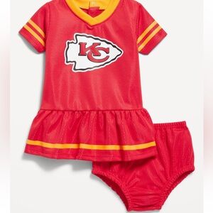 Red Kansas City Chiefs Baby Outfit